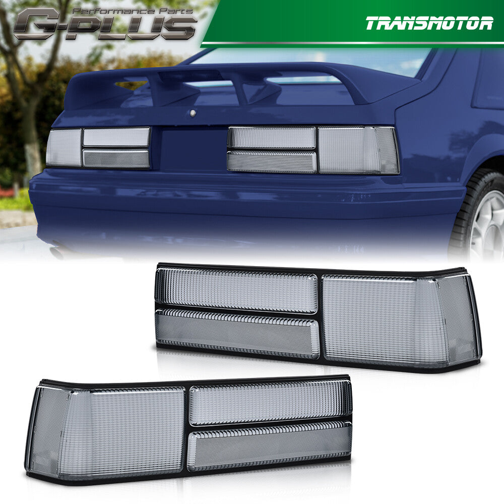 Suitable for 87-93 for Ford for Mustang Fox body LX style taillights (left + right lens)