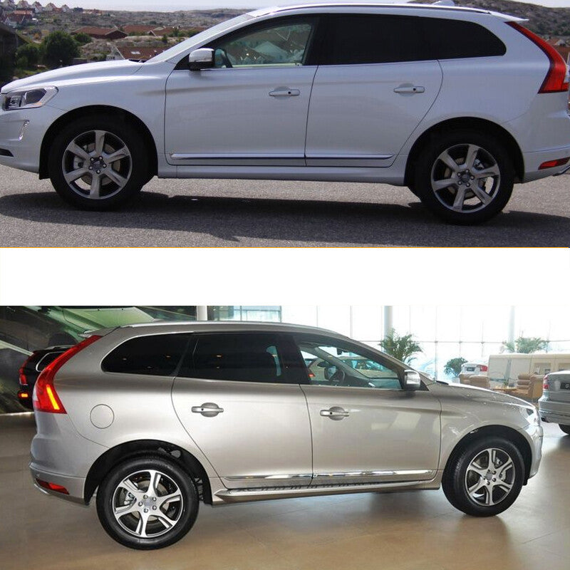 for Volvo XC60 2014-2017 Chrome Side Door Body Molding Cover Anticollision Trim