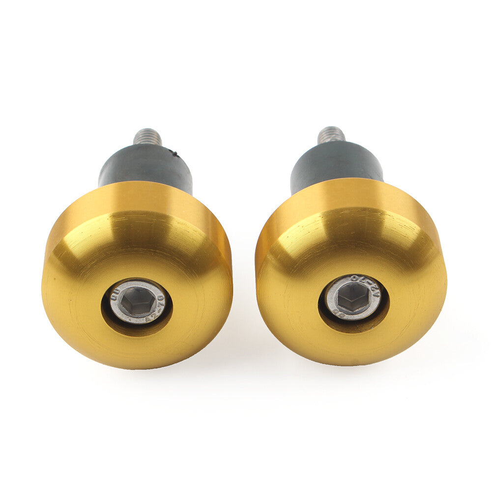 2¢ªCNC Lenkergriffe Lenkerendschieberkappe f¨¹r for YAMAHA YZFR1 YZF-R1 Motorrad Gold