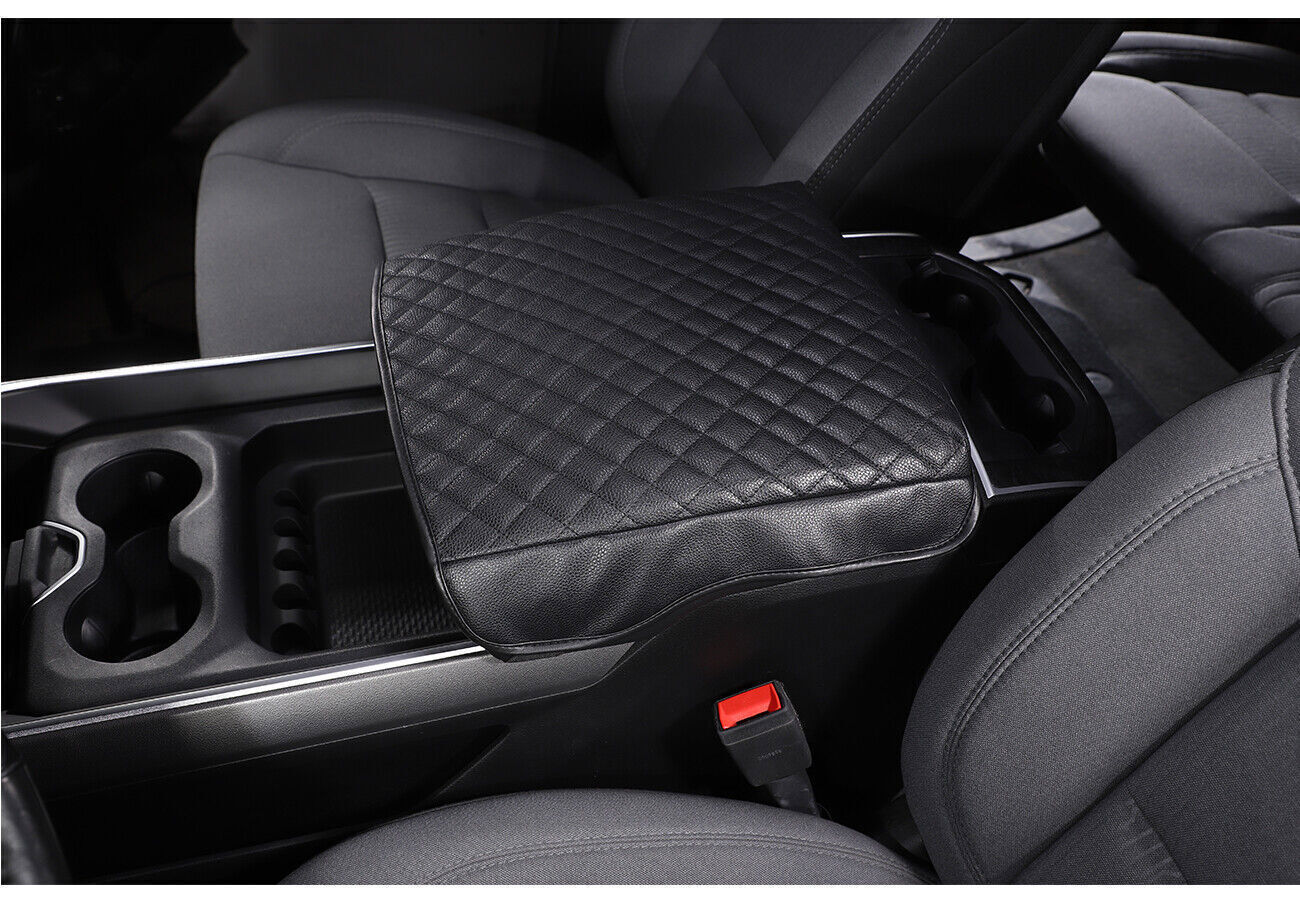 Black Leather for Dodge for RAM 1500 Accessories Armrest Case Leather Case 2020-2022