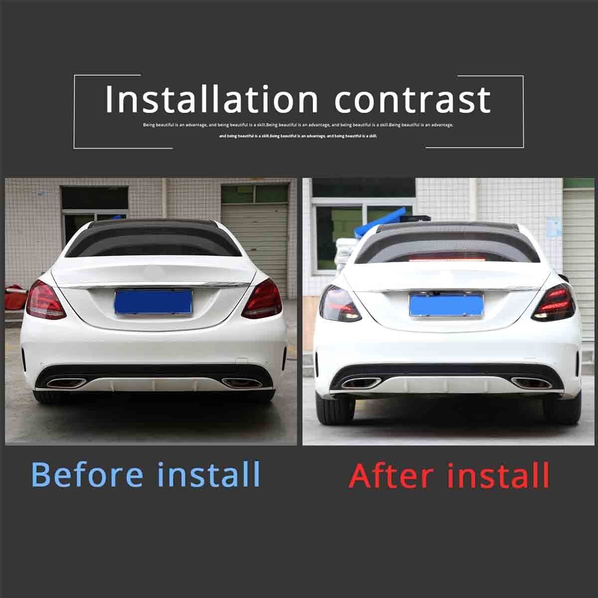 2¡ÁF¨¹r for Mercedes-Benz W205 15-21 R¨¹cklichtabdeckung Linse Abdeckung Links+Rechts