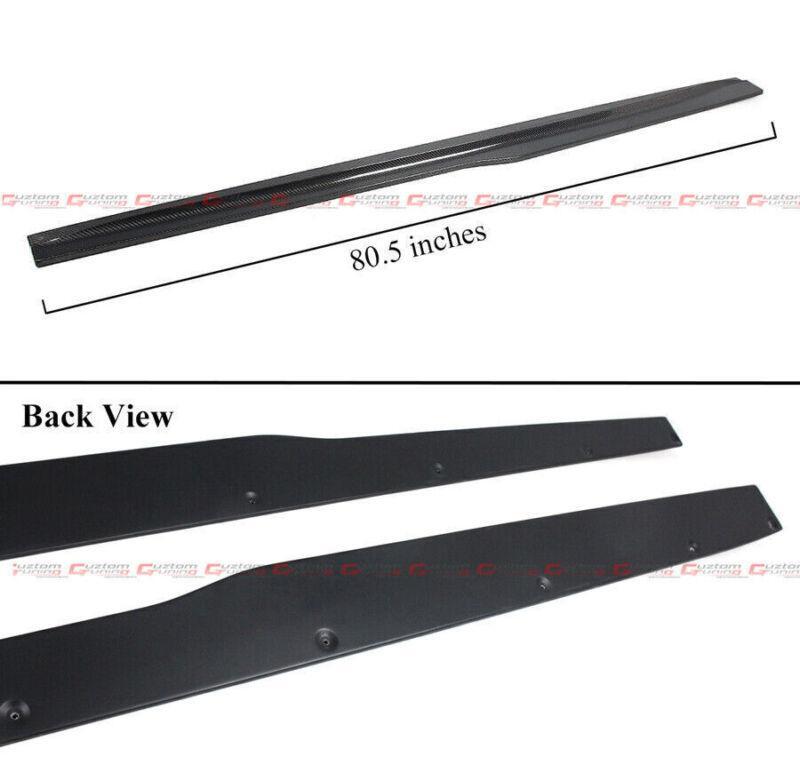 Suitable for 2015-2019 for BMW F80 F81 M3 PSM style carbon fiber side skirt extensions.