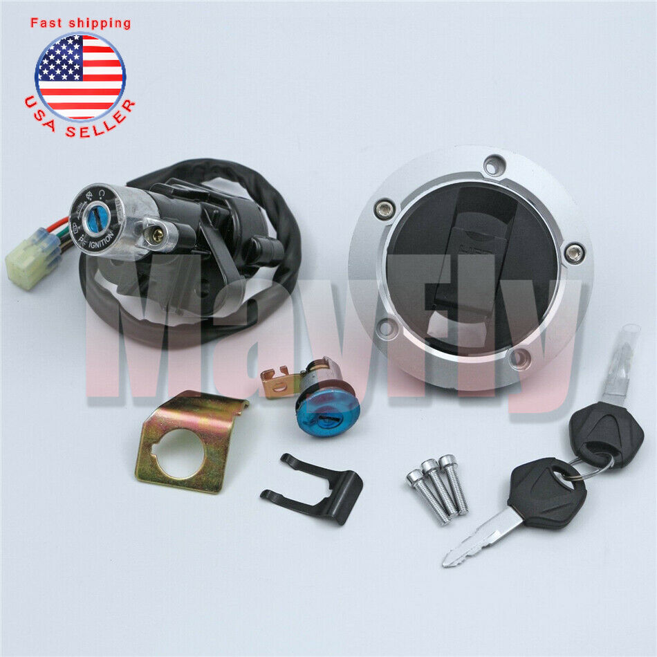 Fit For GSXR600/750 04-15 Ignition Switch for Seat Fuel Gas Tank Cap Lock Key Set