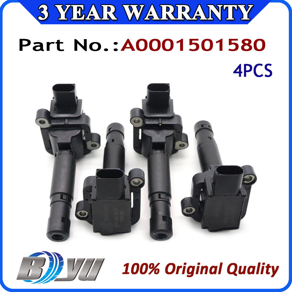 4PCS Ignition Coil Pack for Mercedes-Benz C230 Kompressor 1.8L L4 2003 2004 2005