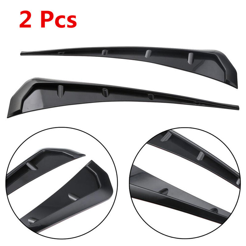 2x Black Car Air Vent Sticker Decorative Shark Gills Simulation Outlet Side Vent