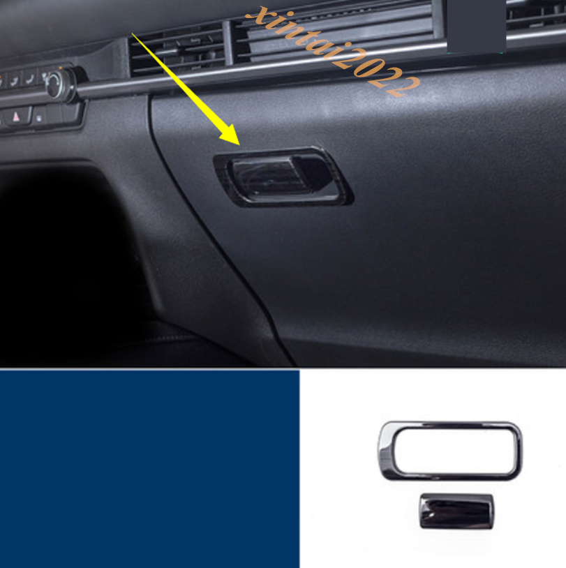 for Mazda CX-30 2020 2021 2022 Black titanium Car Interior Kit Cover Trim 28Pcs