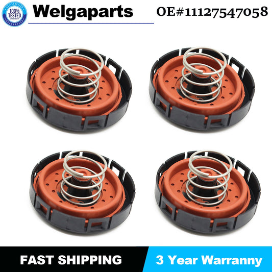 4x 11127547058 Crankcase Ventilation Vent PCV Valve for BMW X5 550i 650i 750i