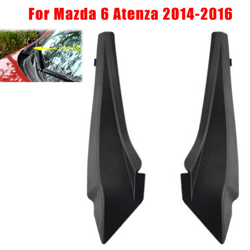 Pair Front Windshield Wrap Corner Trim Wiper Trim for Mazda 6 Atenza 2014-2016