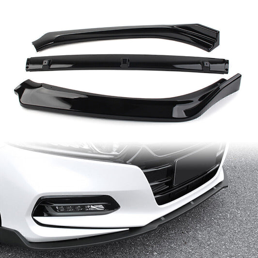 Front Bumper Surround Spoiler Cover Molding Trim for Honda Accord 2018-20 Black