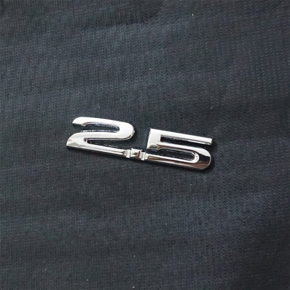 1x Chrome Silver 2.5 Metal Badge Emblem Decal Sticker Speed AWD Vehicle Fast Car
