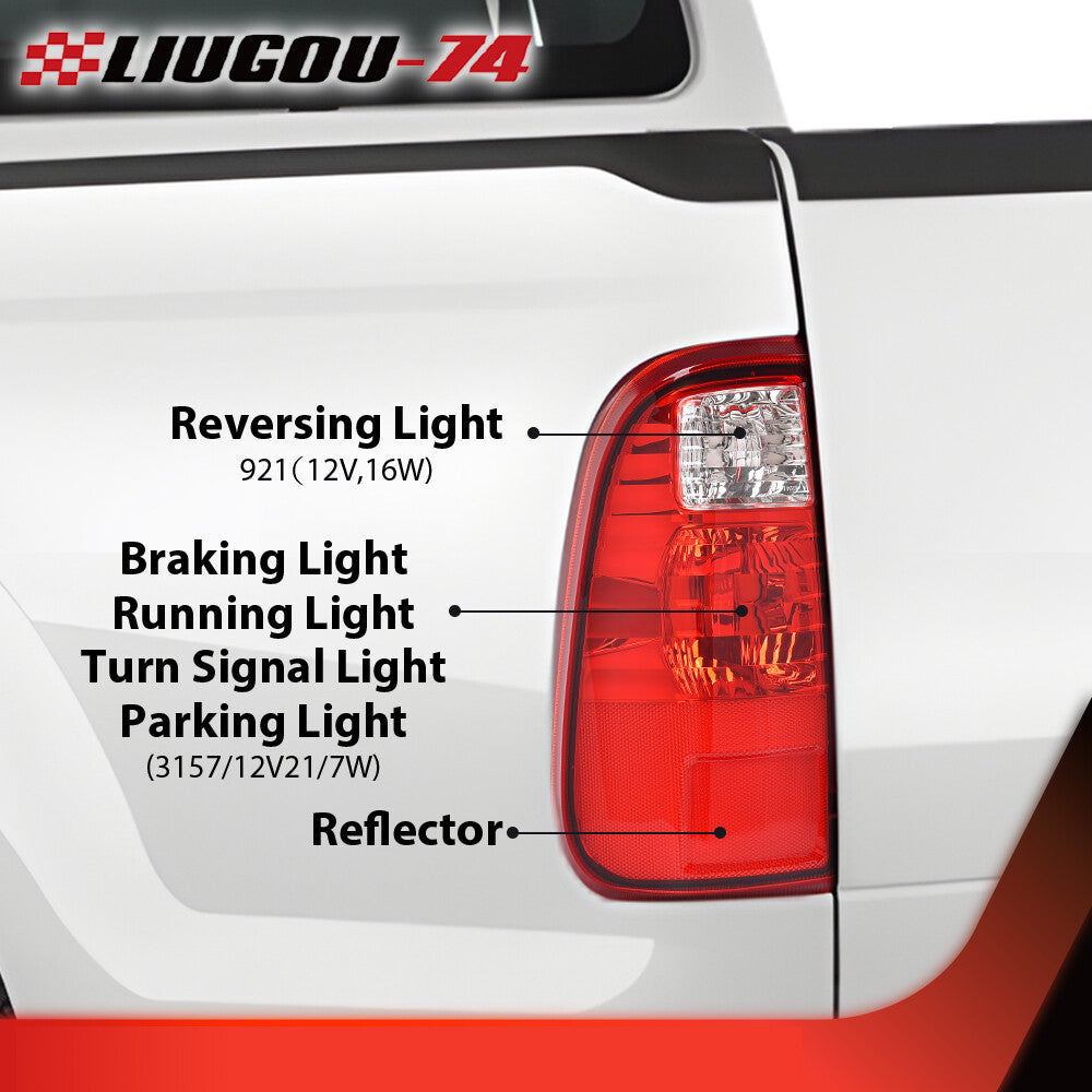 LH taillights and side-mounted driver's clubs are compatible with 08-16 for Ford F-250, F-350, F-450, and F-550 Super Duty-.