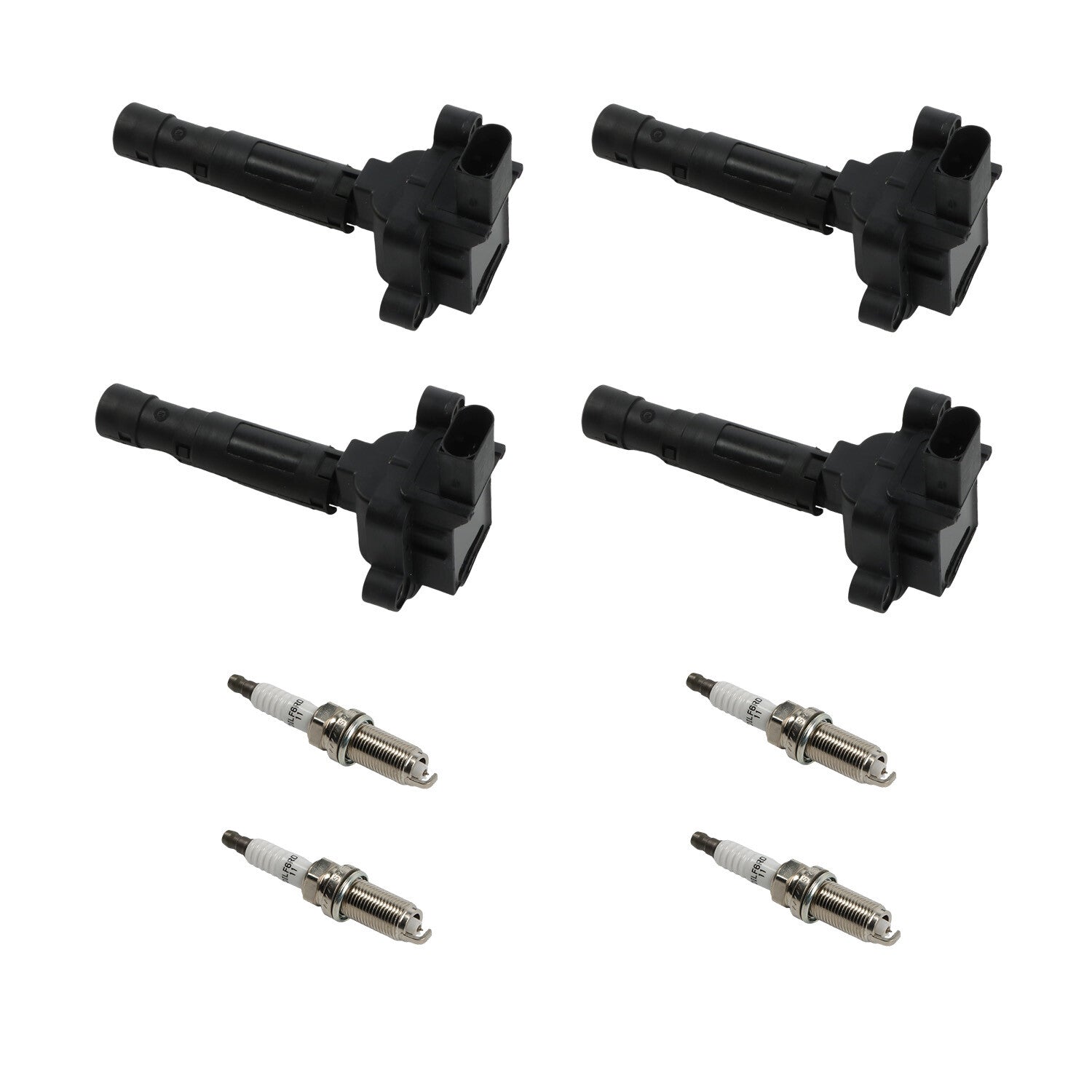 4Pcs Ignition Coil + Iridium Spark Plug For 2003-2005 for Mercedes-Benz C230 L4 1.8L