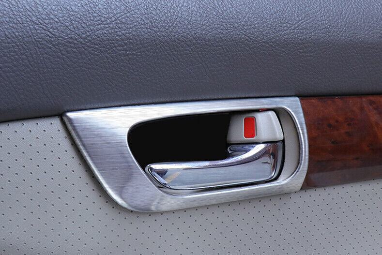 for Toyota Prado FJ/LC150 2003-2009 Inner Door Handle Frame Trim Silver Steel 4X