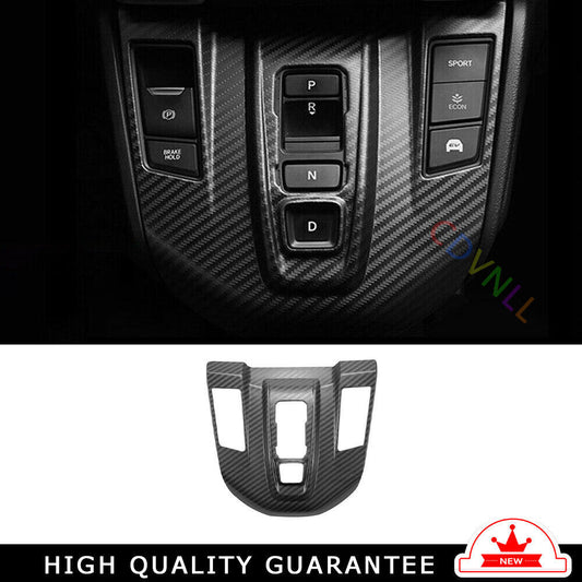 Middle Console Gear Shift Panel Trim for Honda CRV 2017-2022 Steel Carbon Fiber
