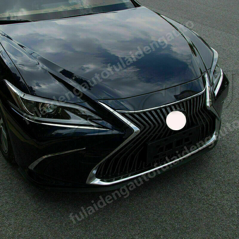 for Lexus ES350/300h 2019-2022 Stainless Front Headlight Eyebrows Eyelids Decor