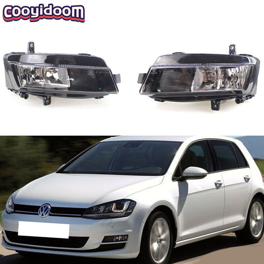 For 2013-2016 for VW for Golf 7 VII MK7 Front Bumper Fog Light With Bulbs Left + Right
