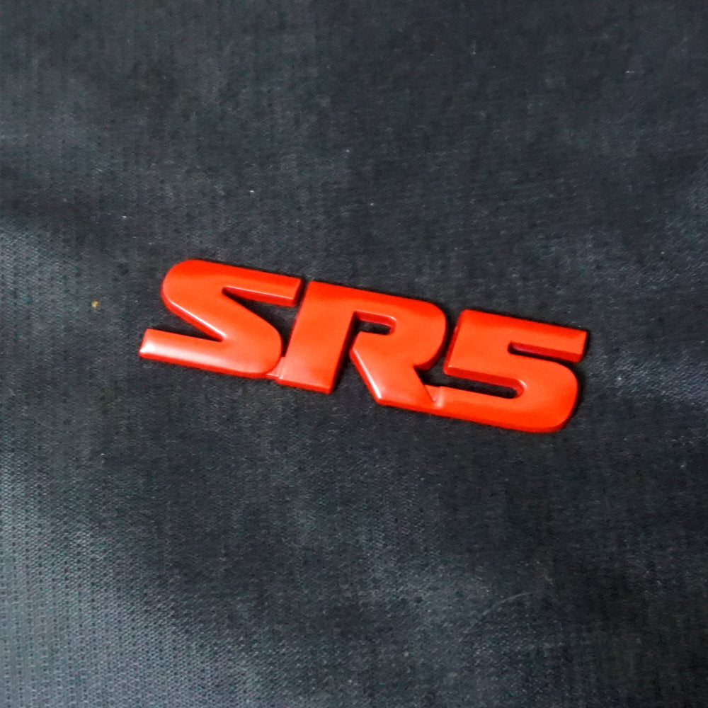 1x Matte SR5 Red Metal Emblem Decal Sticker Badge Luxury Trunk Pickup 4x4 V6 Car