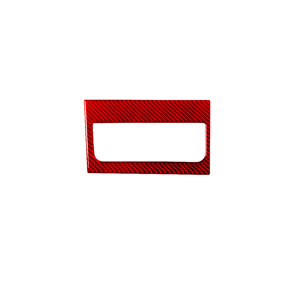 Red Storage Slot Under The A/C Frame Trim Carbon Fiber for Toyota Tundra 2007-13