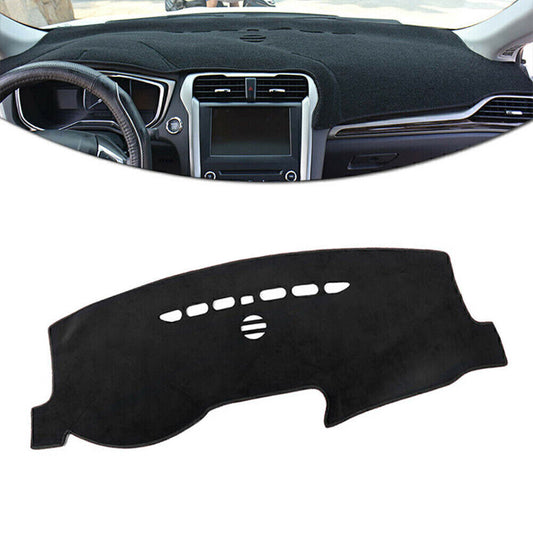 Dashboard Dash Mat Non-Slip Sun Cover Pad for Ford Fusion 2013-2019 Black Car