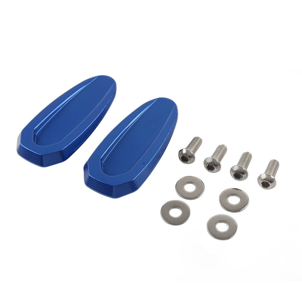 Rearview Mirror Block Off Base Plates Cover Blue for BMW S1000RR 20-23 M1000RR