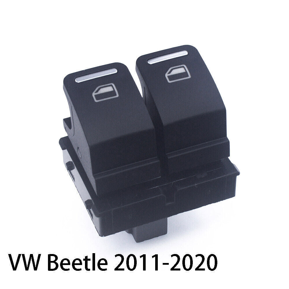 for VW for Volkswagen Beetle Black Aluminum Driver Side Window Switch 5C5959857A NEW
