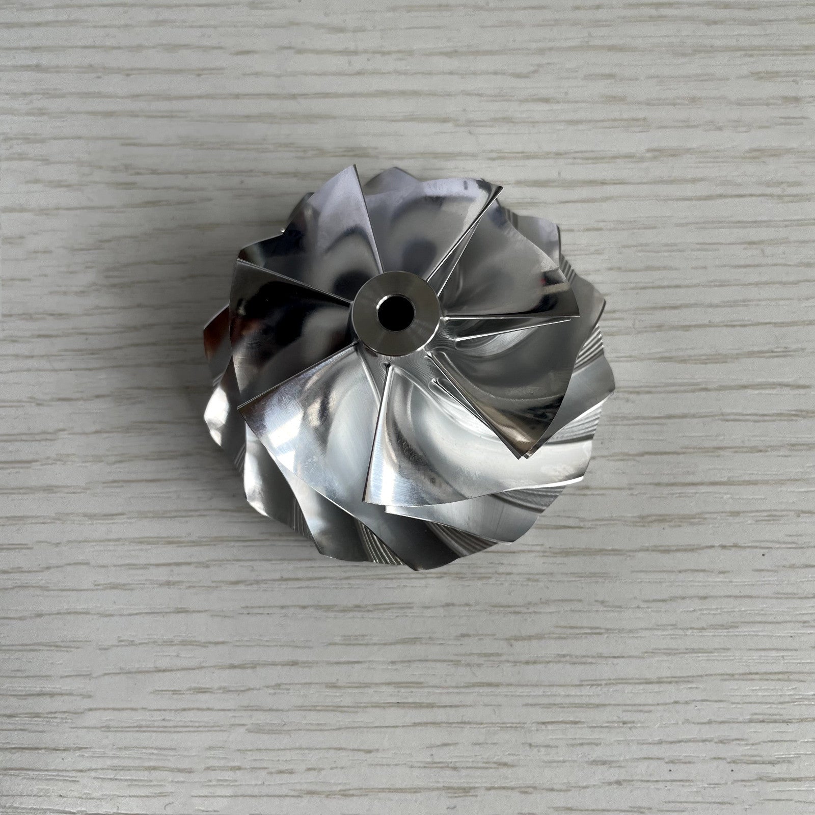 GT15-25 52.50/68.00 mm 7+7 Blade Turbine Aluminum 2618/Burnt Compressor Wheel