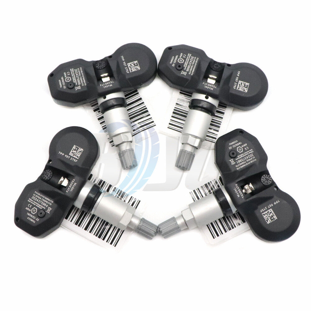 7PP907275F TPMS 4pcs Tire Pressure Sensor 433MHZ for Audi A4 A6 for A8 Q7 R8 for VW