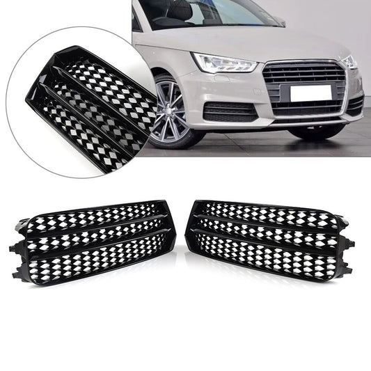 Open Mesh Honeycomb Front Bumper Lower Air Guide Grille Cover for Audi A1 14-18