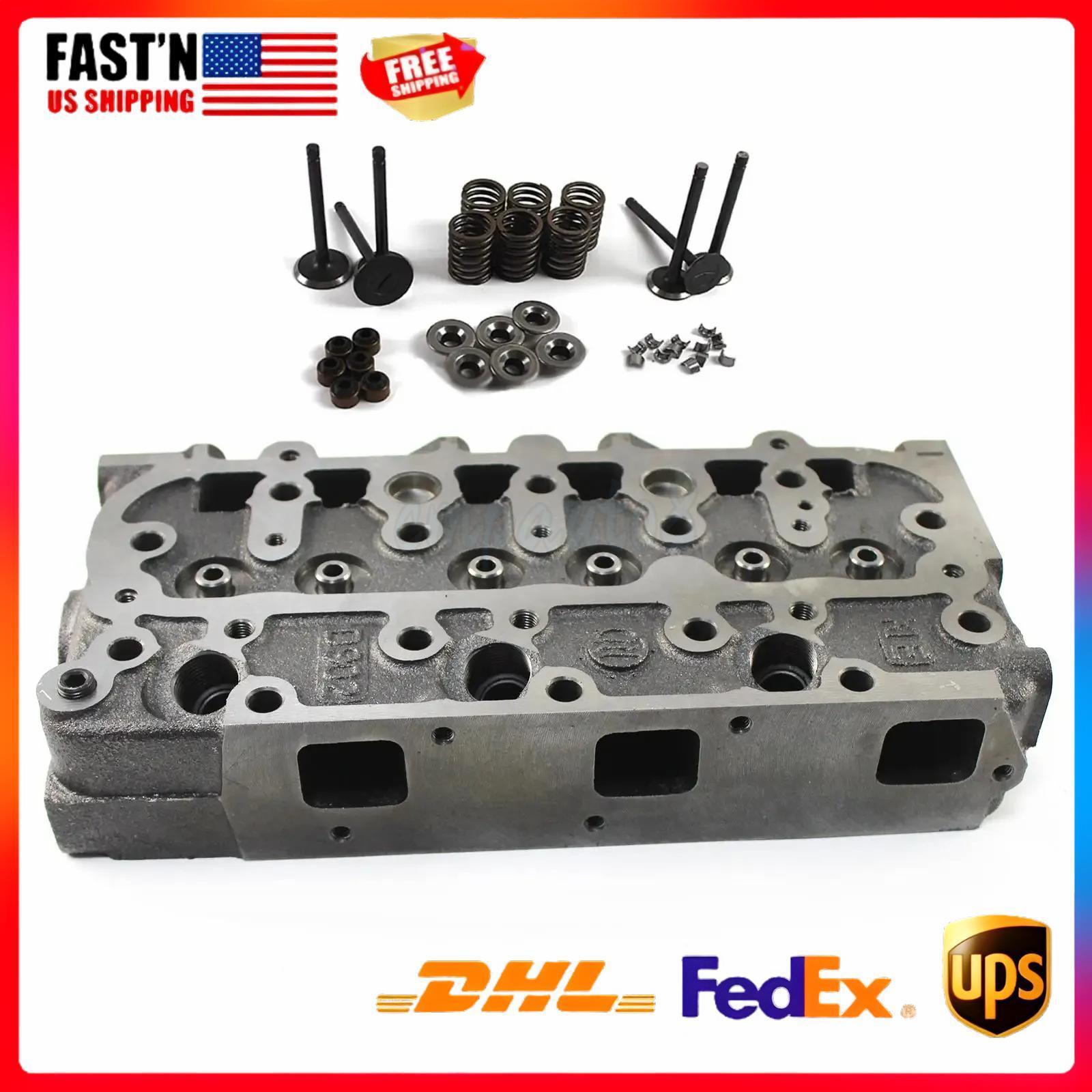 D902 Engine Cylinder Head  Valves for Kubota RTV900 BX2360D RTV900T 1G962-03045