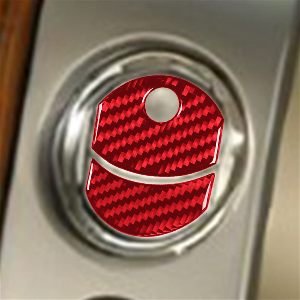 Red Carbon Fiber Interior Dashboard Air Vent Cover Trim for Ford F-150 FX4 04-08