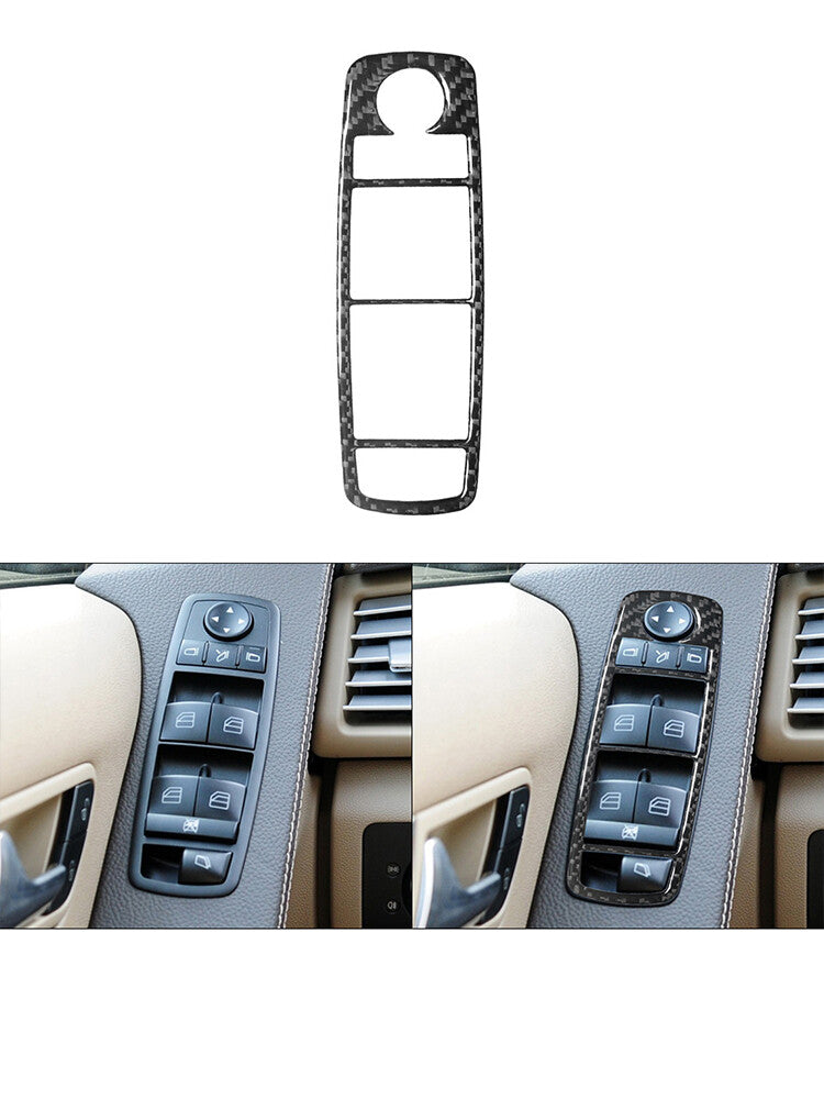 for Mercedes R-Class 2009-2012 Door Window Regulator Trim Cover Carbon Fiber
