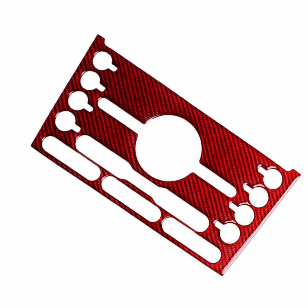Red carbon fiber interior CD player cover for Ford Explorer 2016 - 2019