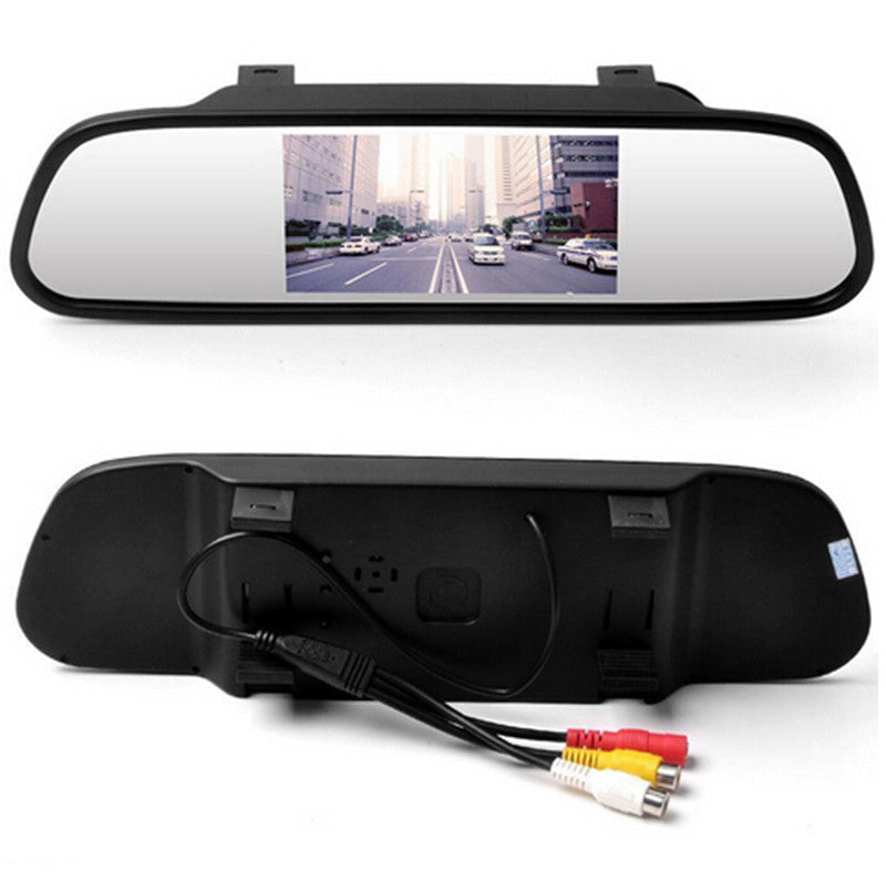 Car Reverse Parking Camera Rearview Mirror TFT Color Monitor LCD Screen Display