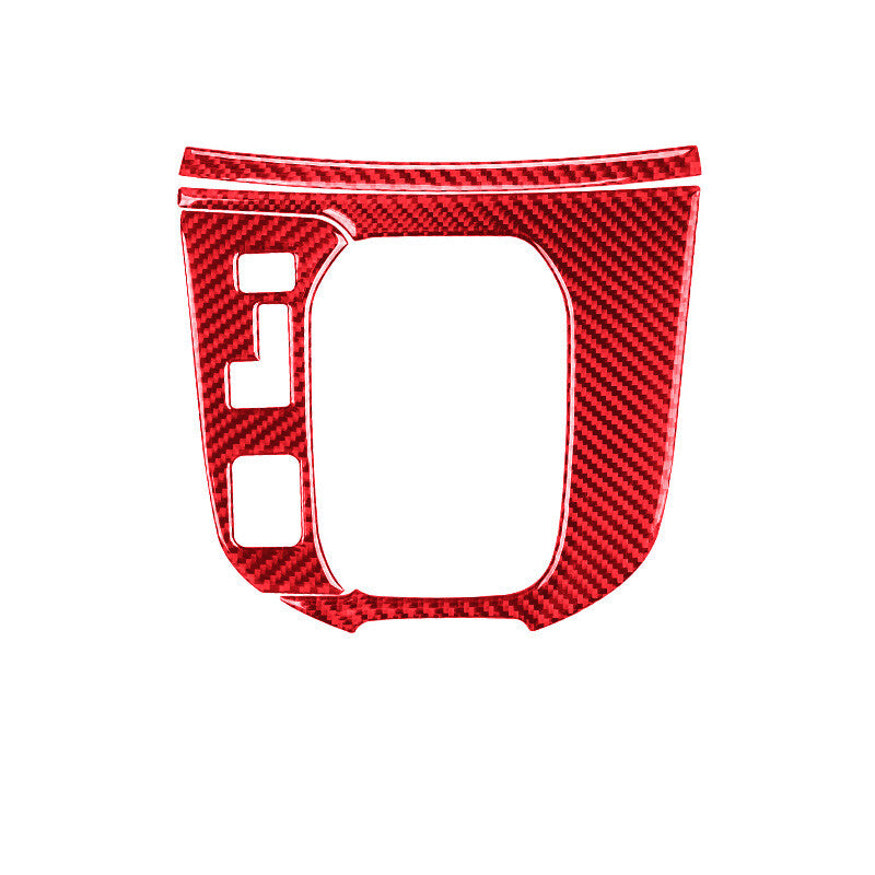 Red Carbon Fiber Automatic Transmission Console Trim for Mazda CX-9 2016-2022