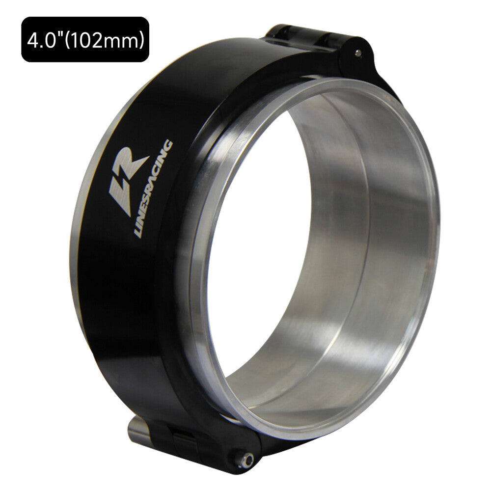4'' 102mm Aluminum HD Intake V-Band Clamp Flange Intercooler Pipe Quick Release