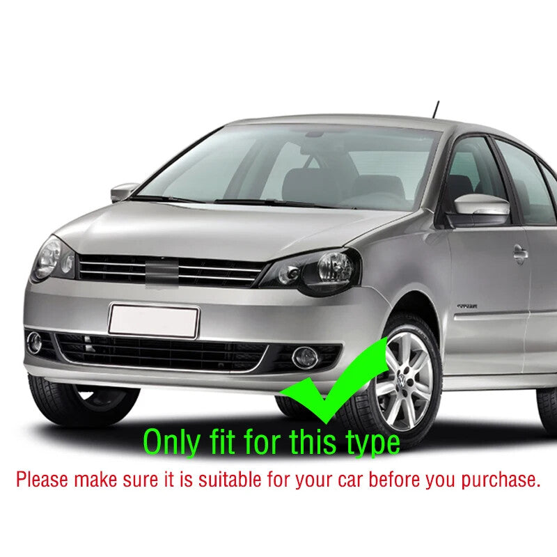 Pair Front Bumper DRL Fog Light Lamp Frame Lid Bezel for VW Polo 5 MK5 2011-2013