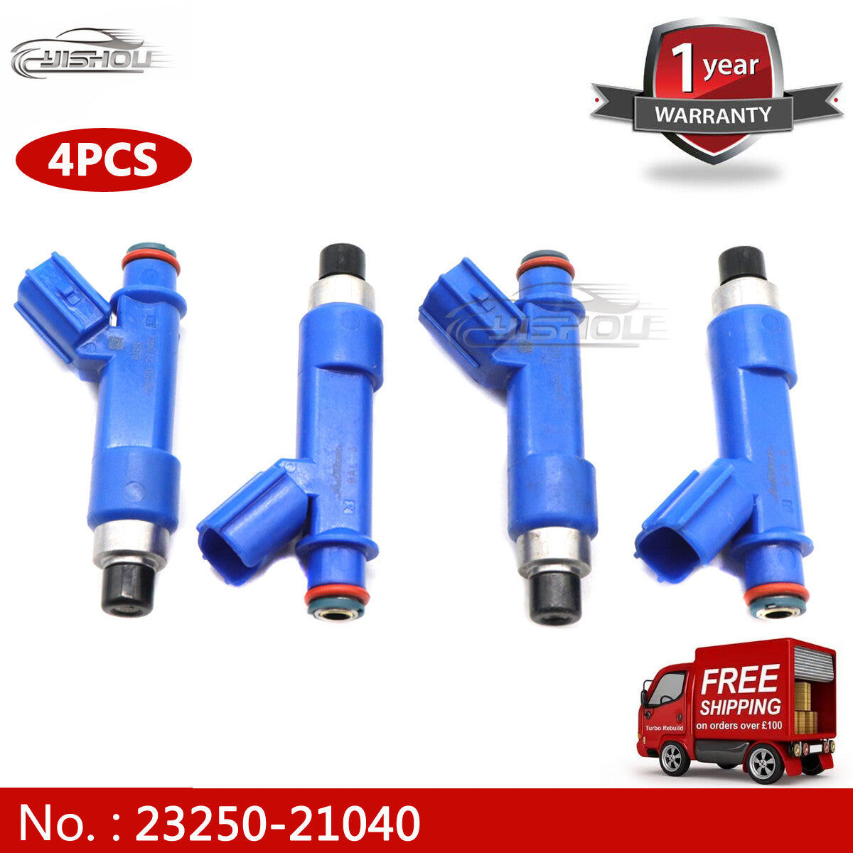 new fuel injectors, model 23250-21040, suitable for Toyota Yaris 1.5L (2006-17) and for Corolla 1.8L.