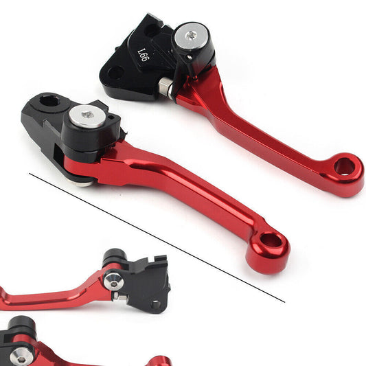 CNC Pivot Clutch Brake Levers Red Fit for YAMAHA YZ 250F YZ 426F YZ 450F 2009-2020