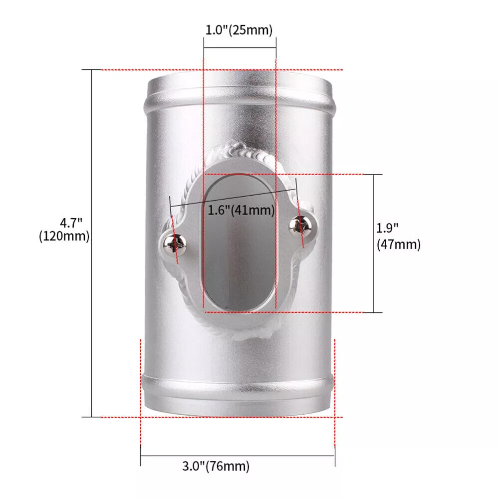 3 76MM Mass Air Flow Sensor Mount Adapter Tube Pipe for Chevrolet for Cruze for Buick