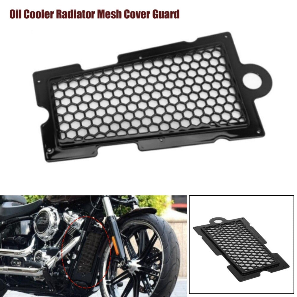 Radiator Grille Oil Cooler Guard Cover for Harley Softail Fat Boy Sport Glide18+
