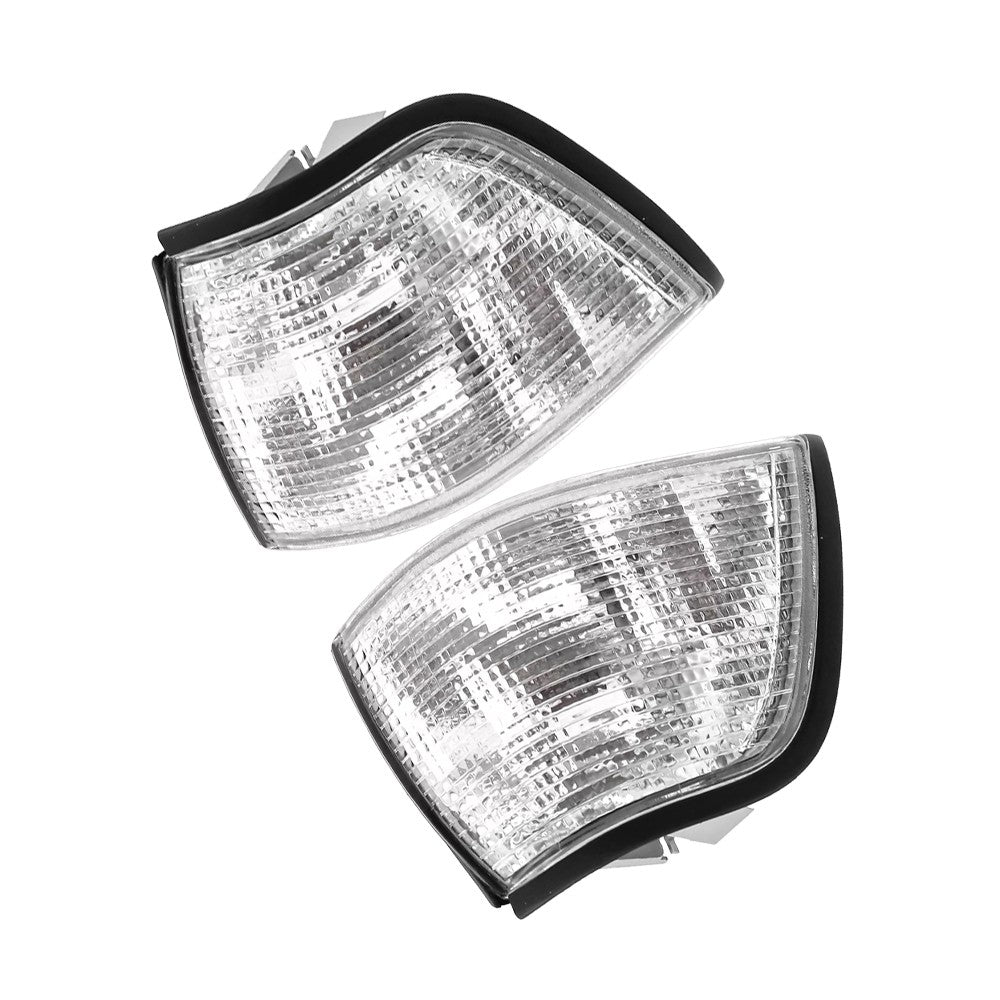Front LH RH Turn Signal Indicator Light Cover Clear For 3-Series E36 1992-1998