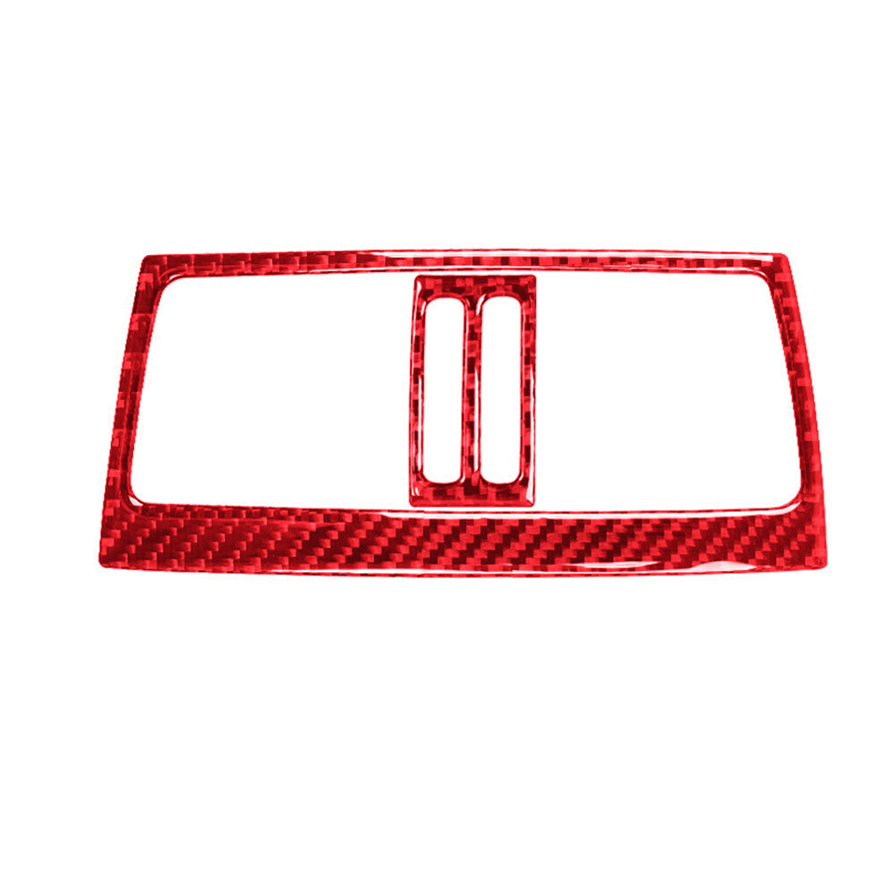 Red Carbon Fiber Rear Vent Outlet Cover Trim for BMW X5 E70 X6 E71 2008-13 TypeB