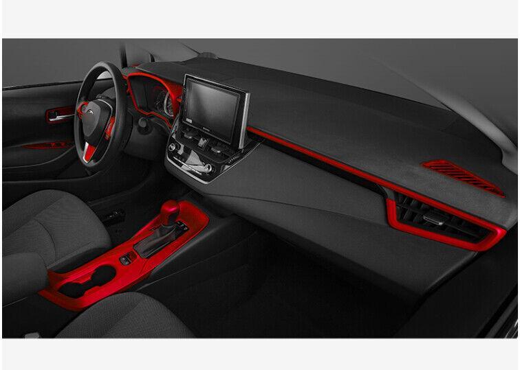 for Toyota for Corolla 2020-2023 Matte Red Dash Instrument Speedometer Frame Trim