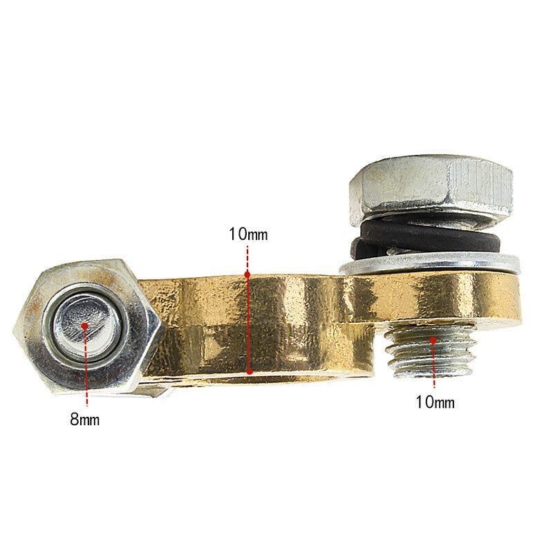 M10 / M8 Heavy Duty Truck/Bus Battery Terminal Cable Connector 2PCS