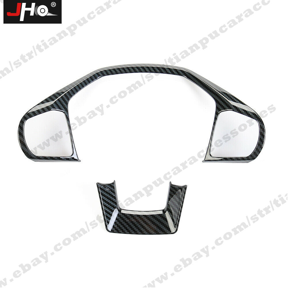 Steering Wheel Switch Button Cover Trim Carbon Fiber for Ford Explorer 2020-2022