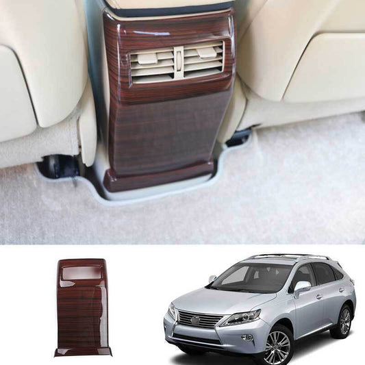 1X Wood Grain Rear Air Outlet Anti-Kick Panel Cover for Lexus RX350 450h 2009-15
