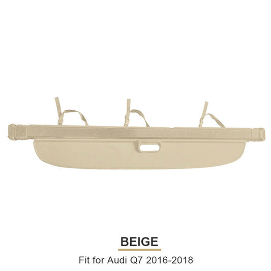 for Audi Q7 2016-2018 Beige Rear Trunk Cargo Security Shield Shade Cover Trim 1x