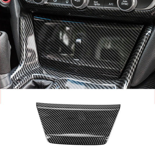 for Honda Accord 2018-2022 Carbon fiber Gear Shift Cigarette Lighter Panel Trim