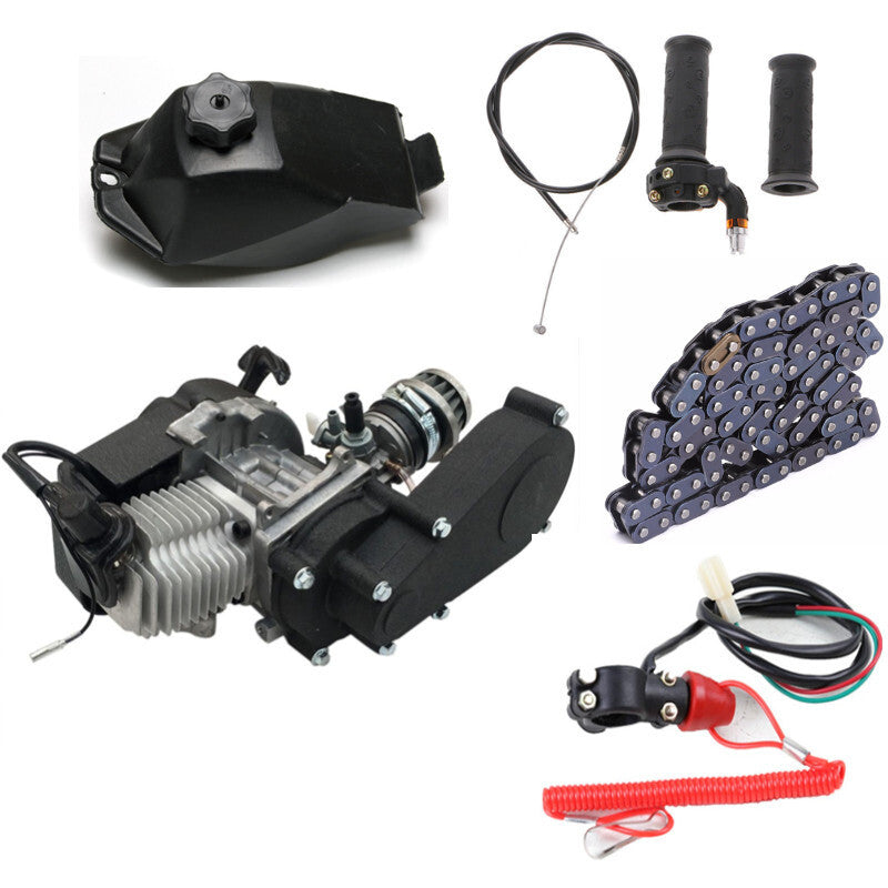 50cc 49cc 2 Stroke Engine Motor Kit Moped Scooter Pocket Bike for Mini Dirt Razor