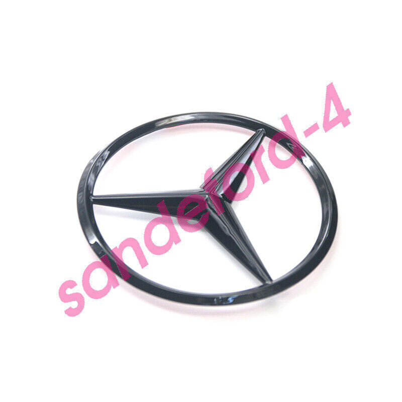 C63 C300 AMG Trunk Star Badge, Glossy Black Rear Logo Badge, for Mercedes C250 W204